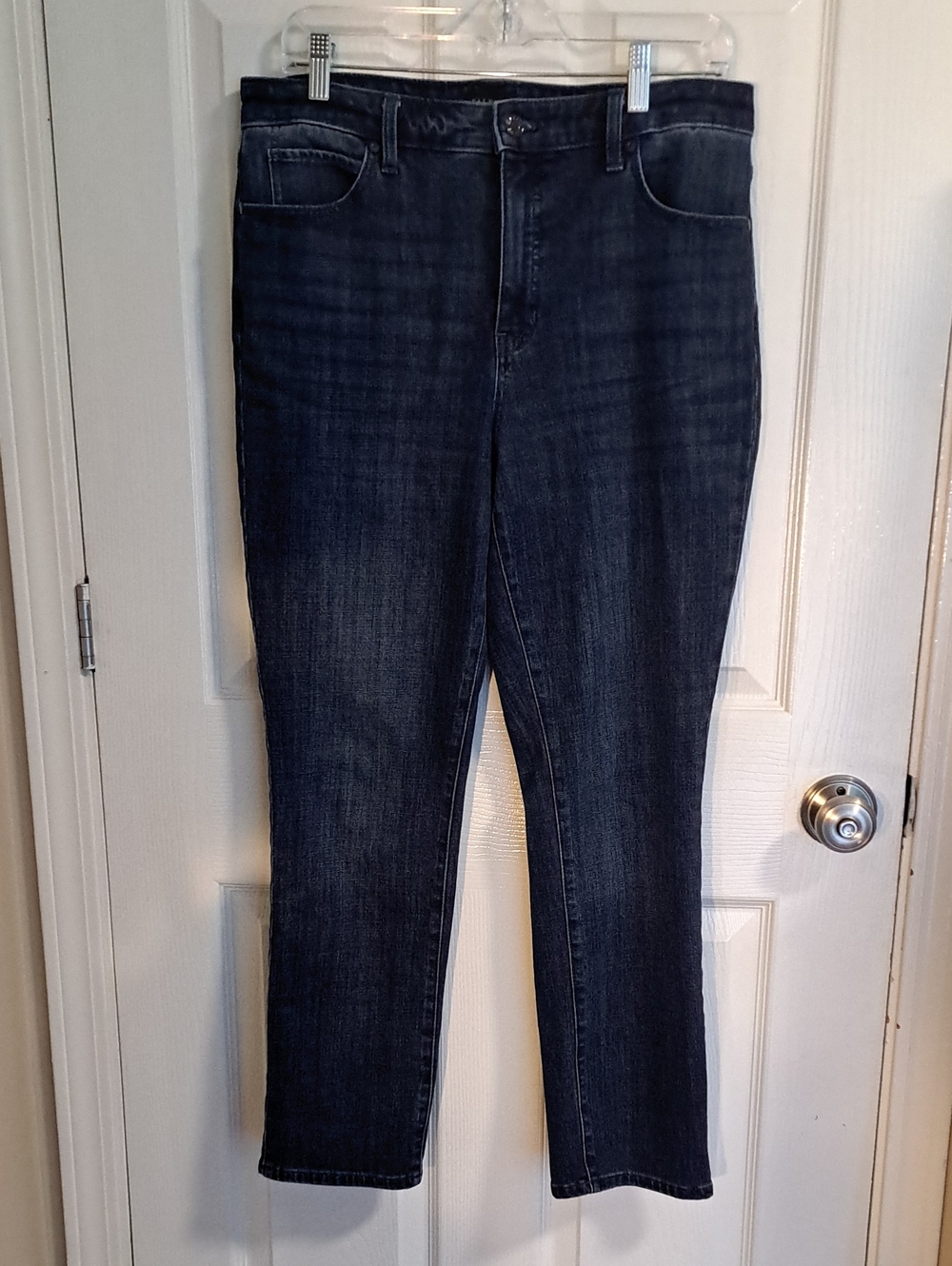 Talbots Women's Straight Leg Florence Wash Dark Blue Jeans